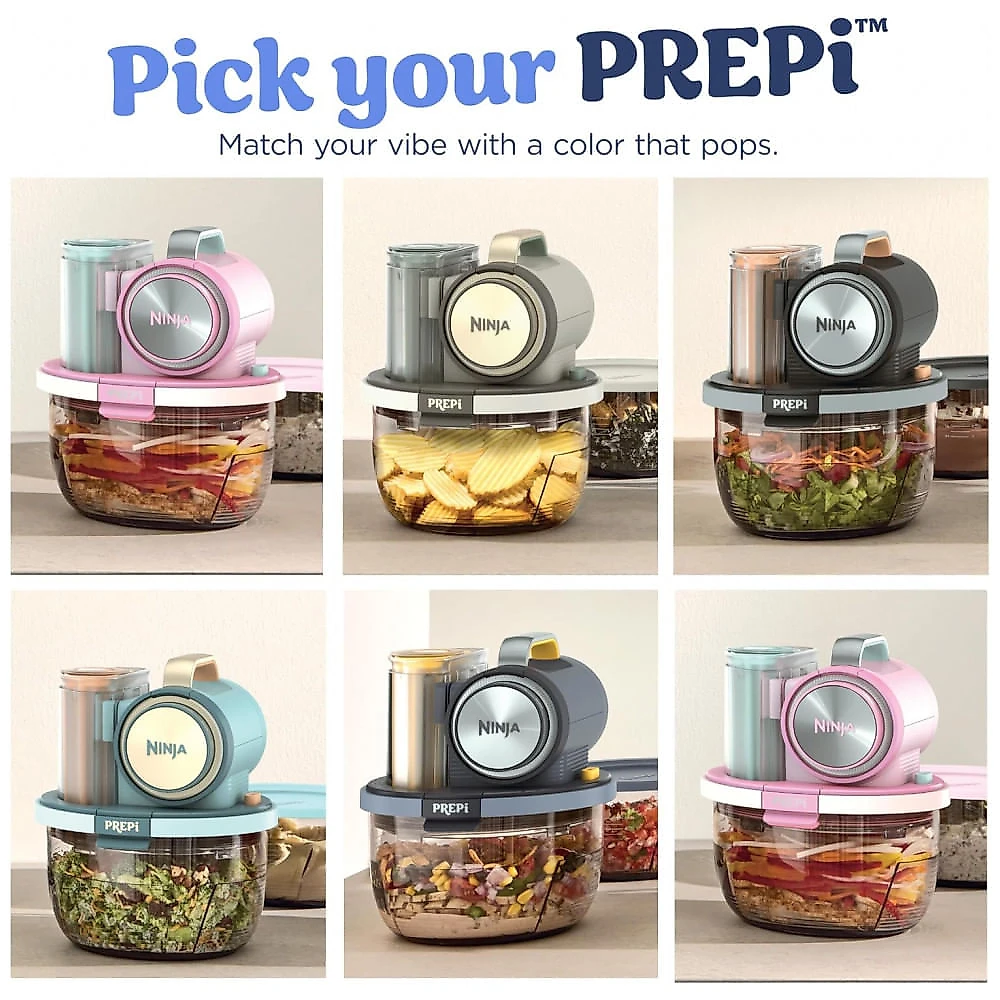 Ninja PREPi 5-in-1 Prep Store System. Crinkle. Slice. Shred. PN301BK1 Black