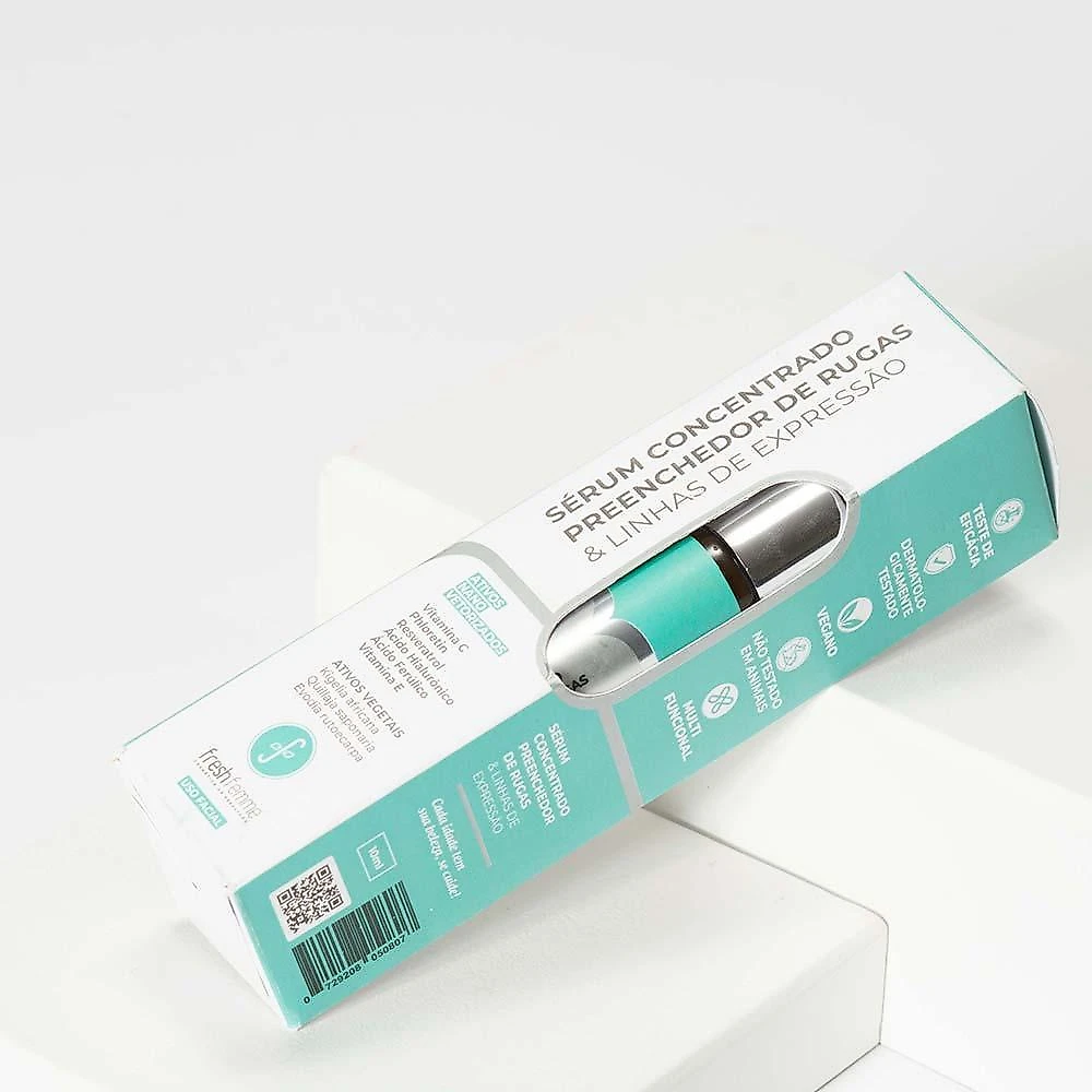 Sérum facial concentrado preenchedor de rugas & linhas de expressão fresh femme 10ml