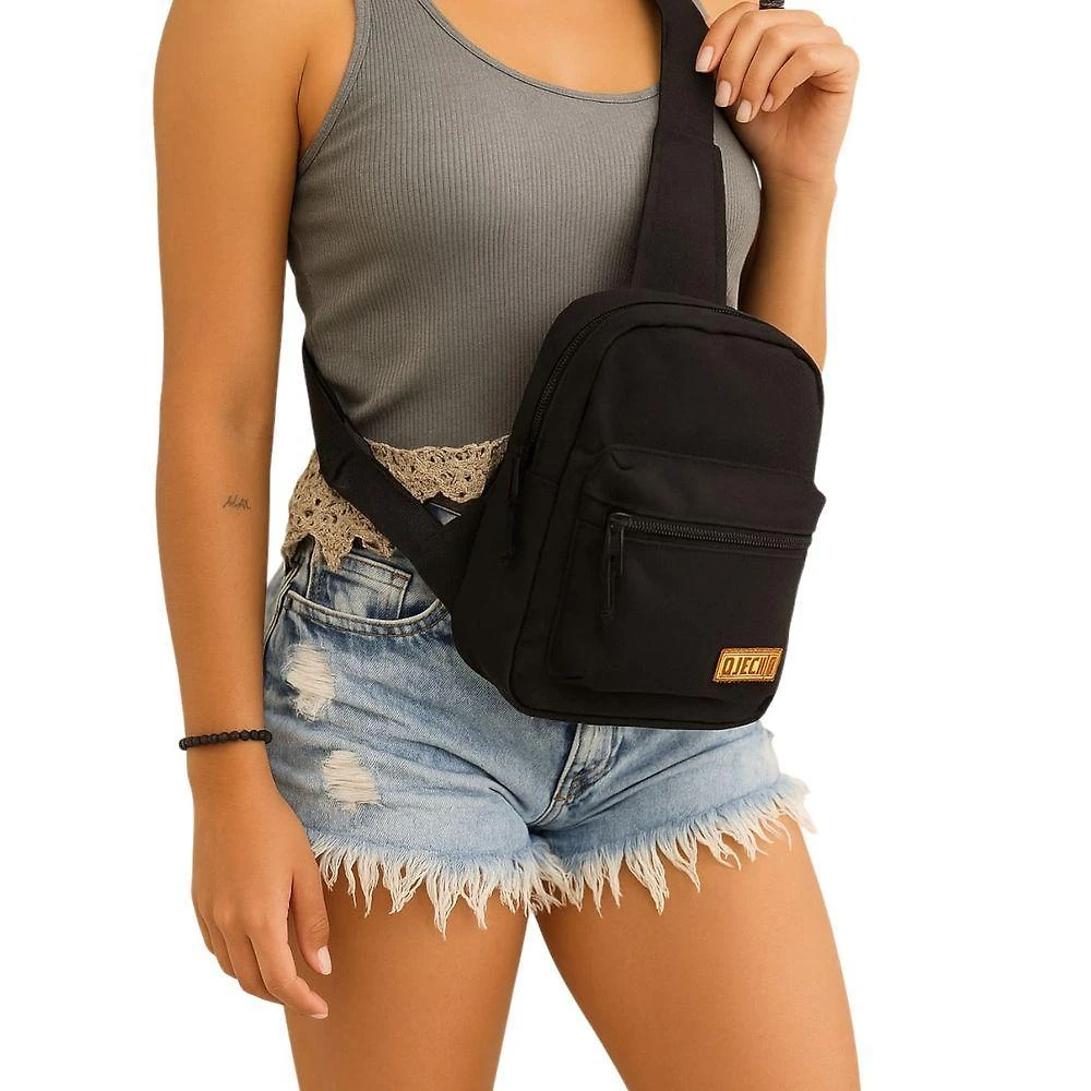 Bolsa Mochila Zup Bags Mult Zup Shoulder Preto Único Feminino
