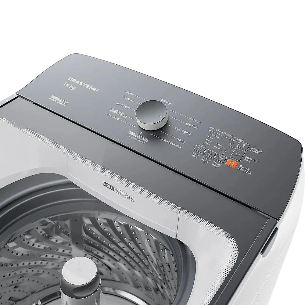 Máquina de Lavar Roupas Brastemp BWJ14AB 14 Kg, Branca - 220V 220 Volts