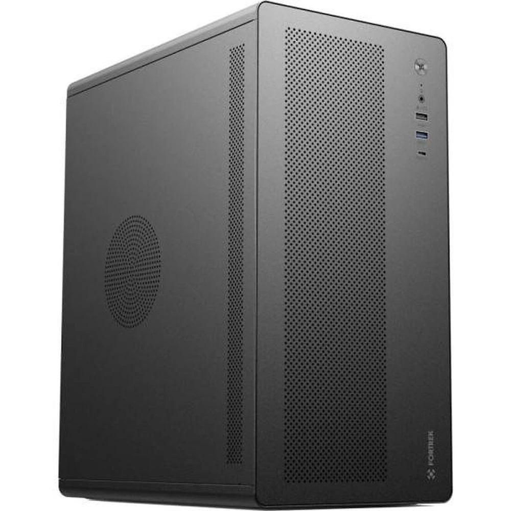 Gabinete Office Go22 Premium para Micro ATX e Mini ITX com Design Compacto e Elegante Preto