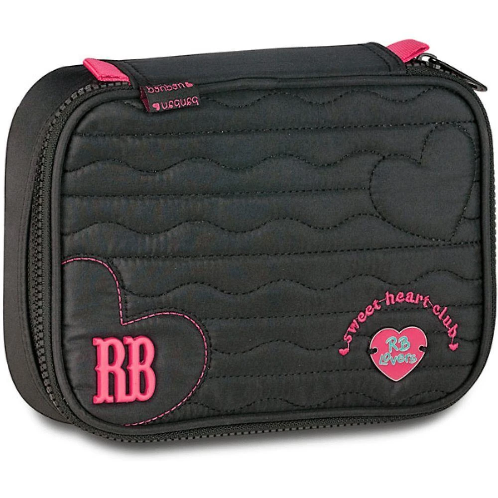 Estojo Baú Clio Style Rebecca Bonbon Heart Beats RB27013 1 Compartimento Preto