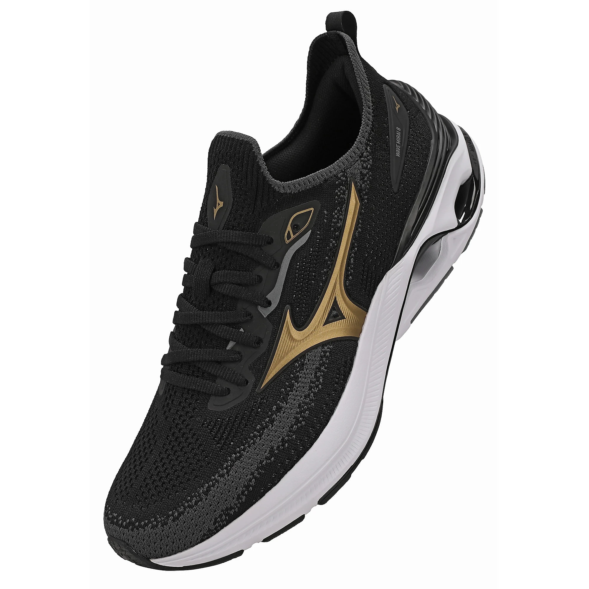 Tênis de Corrida Mizuno Wave Mirai 8 Feminino 34 Preto