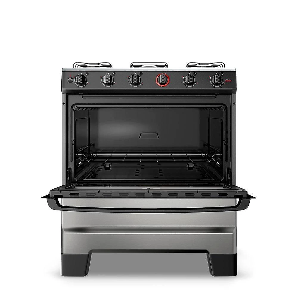 Fogão A Gás Mesa Inox Super Chama Limpa Fácil E Acendimento Automático Ideal Super F5IAI Inox 5 Bocas Bivolt