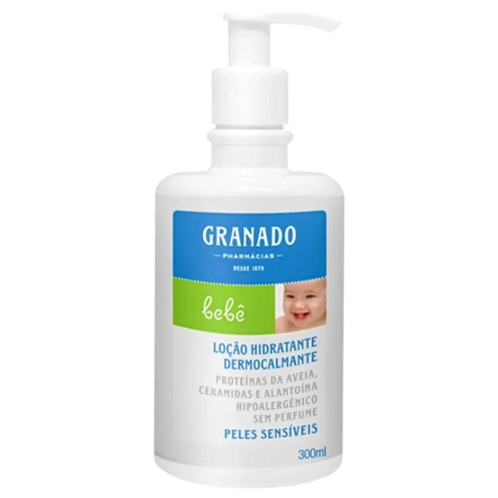 Loção Hidratante Dermocalmante Bebê Pele Sensível Hipoalergênico Branco Granado