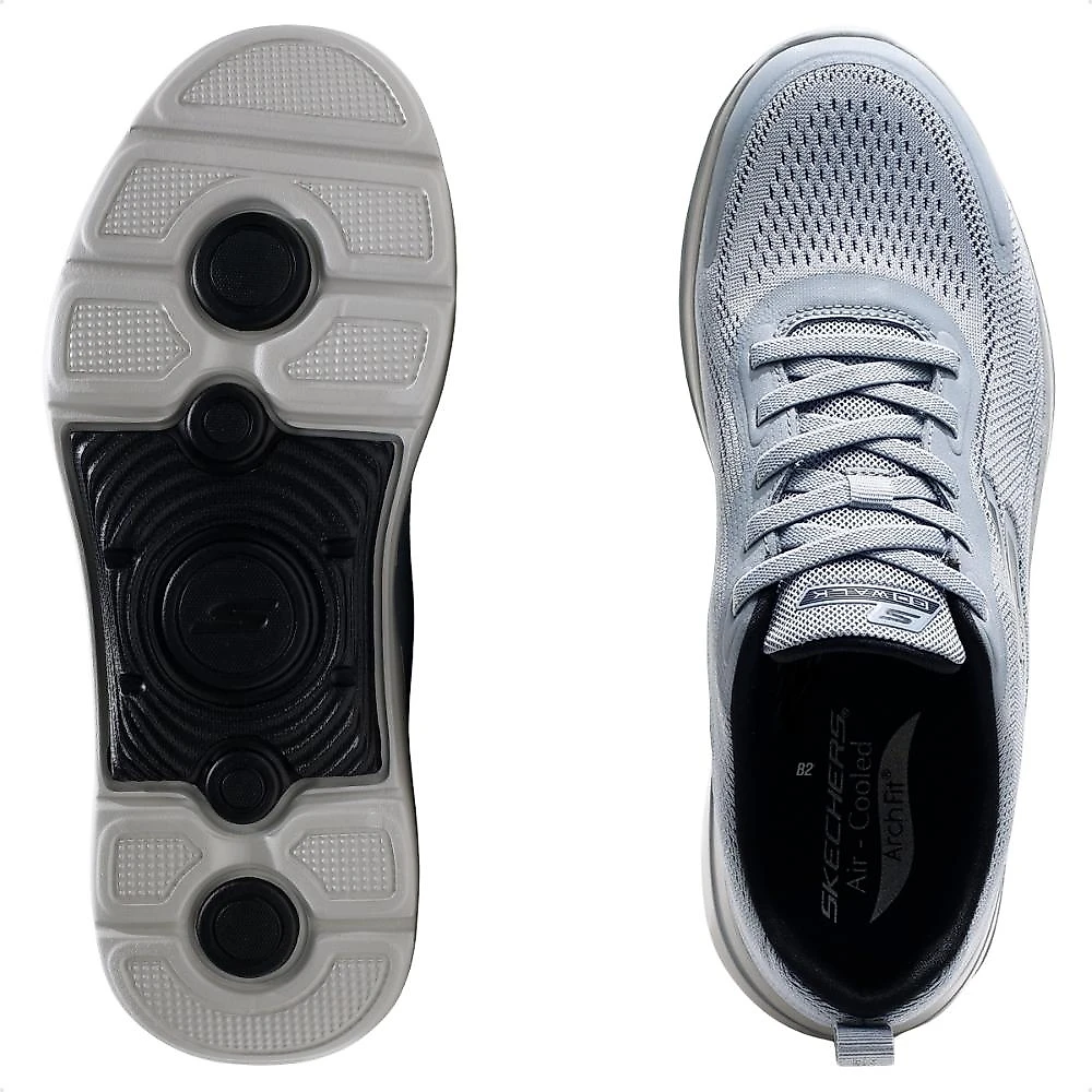 Tênis Skechers Go Walk Arch Fit 2.0 - Levy 2 Masculino Cinza / Cinza - 38