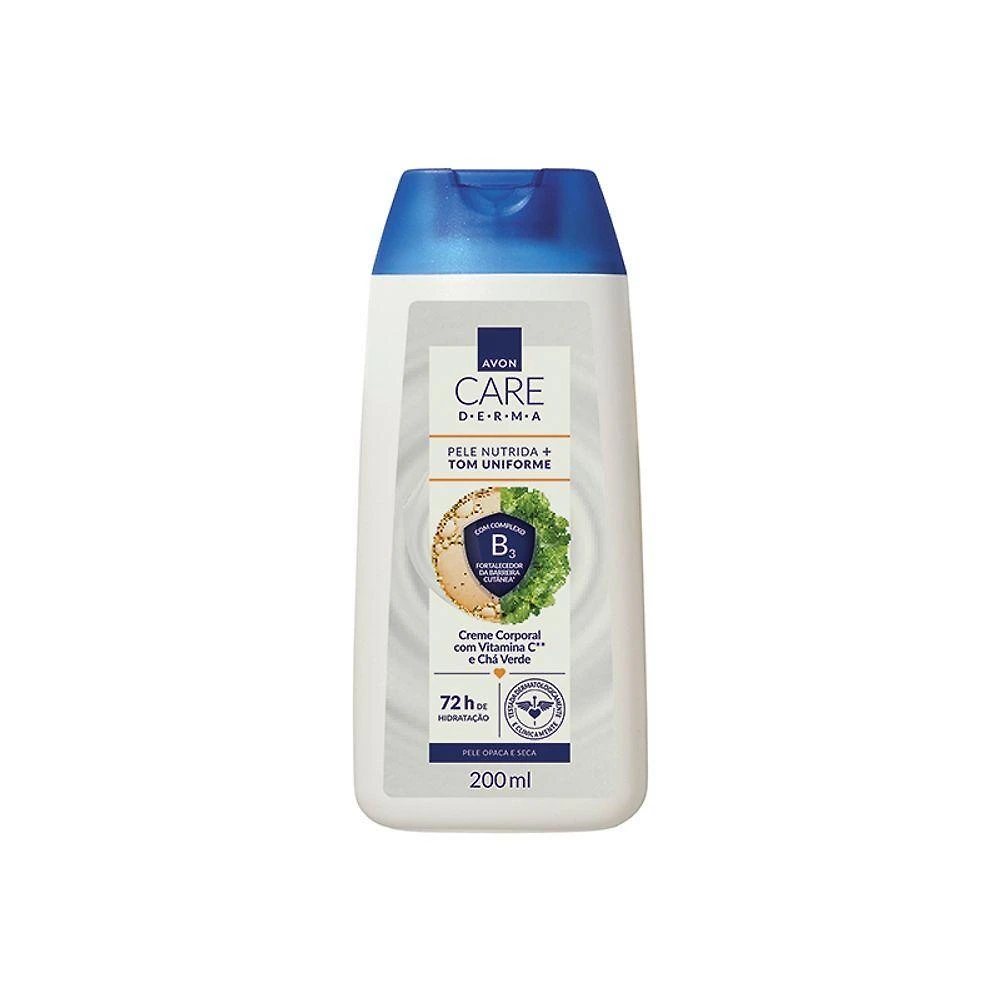 Care Derma Pele Nutrida Tom Uniforme Creme Corporal 200ml Avon