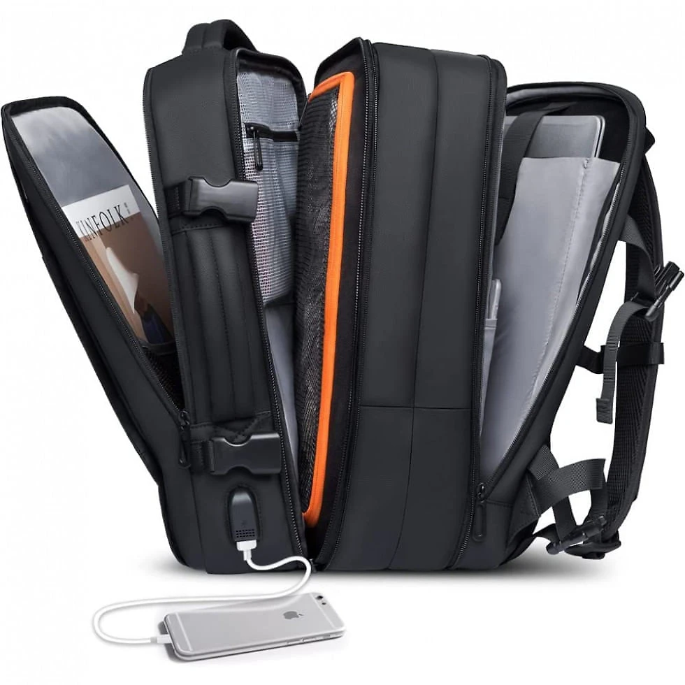 BANGE E908 L Mochila para Laptop 45L À prova DÁgua, Preta