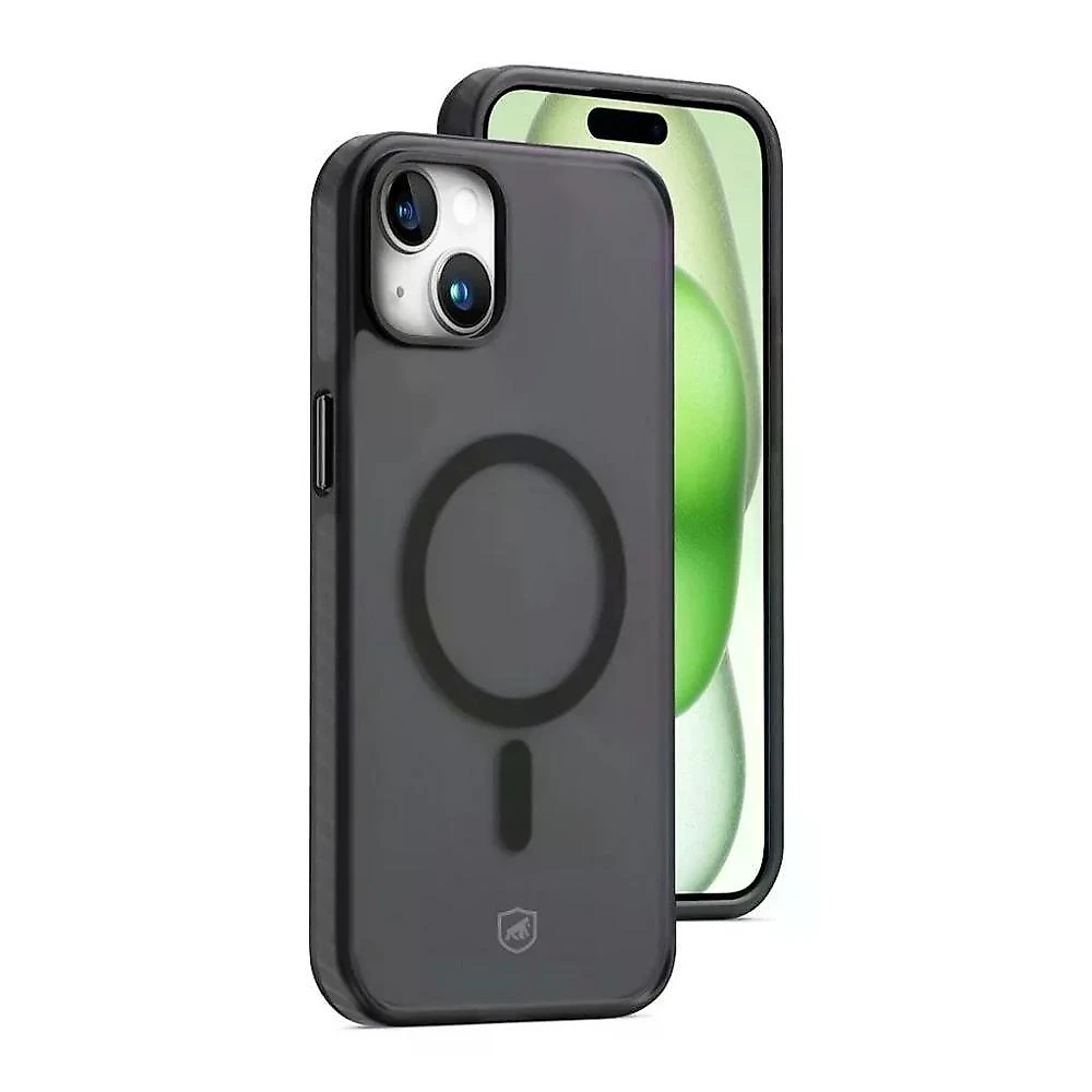 Kit Capa Magsafe Pro Preta E Pelicula Defender Pro Privacidade Para Iphone 15 Plus - Gshield