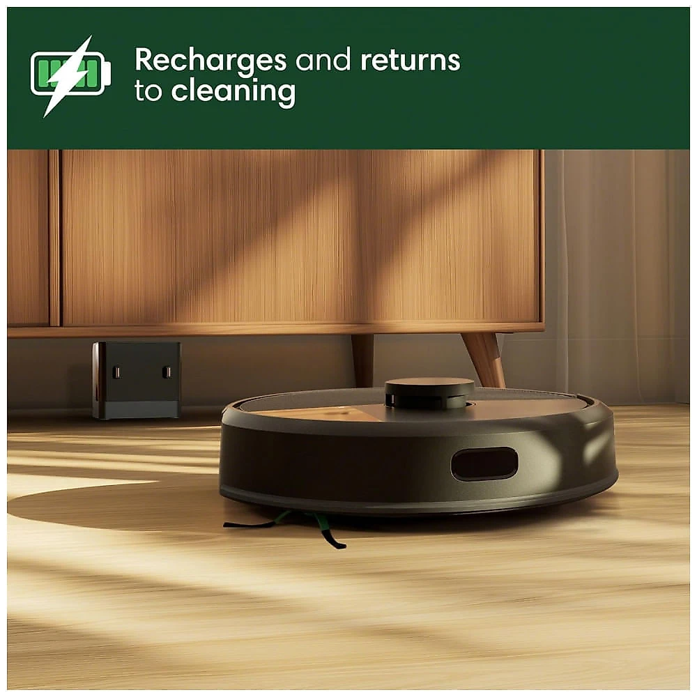 Robô Aspirador iRobot Roomba 105 Vac Preto com Autoesvaziamento, Navegação LiDAR e Sucção Potente