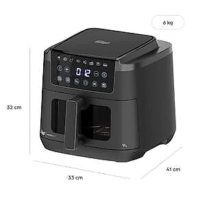Fritadeira Elétrica Air fryer 9L 10 em 1 WAP PROSDÓCIMO AF03 Visor e Luz Interna 110V