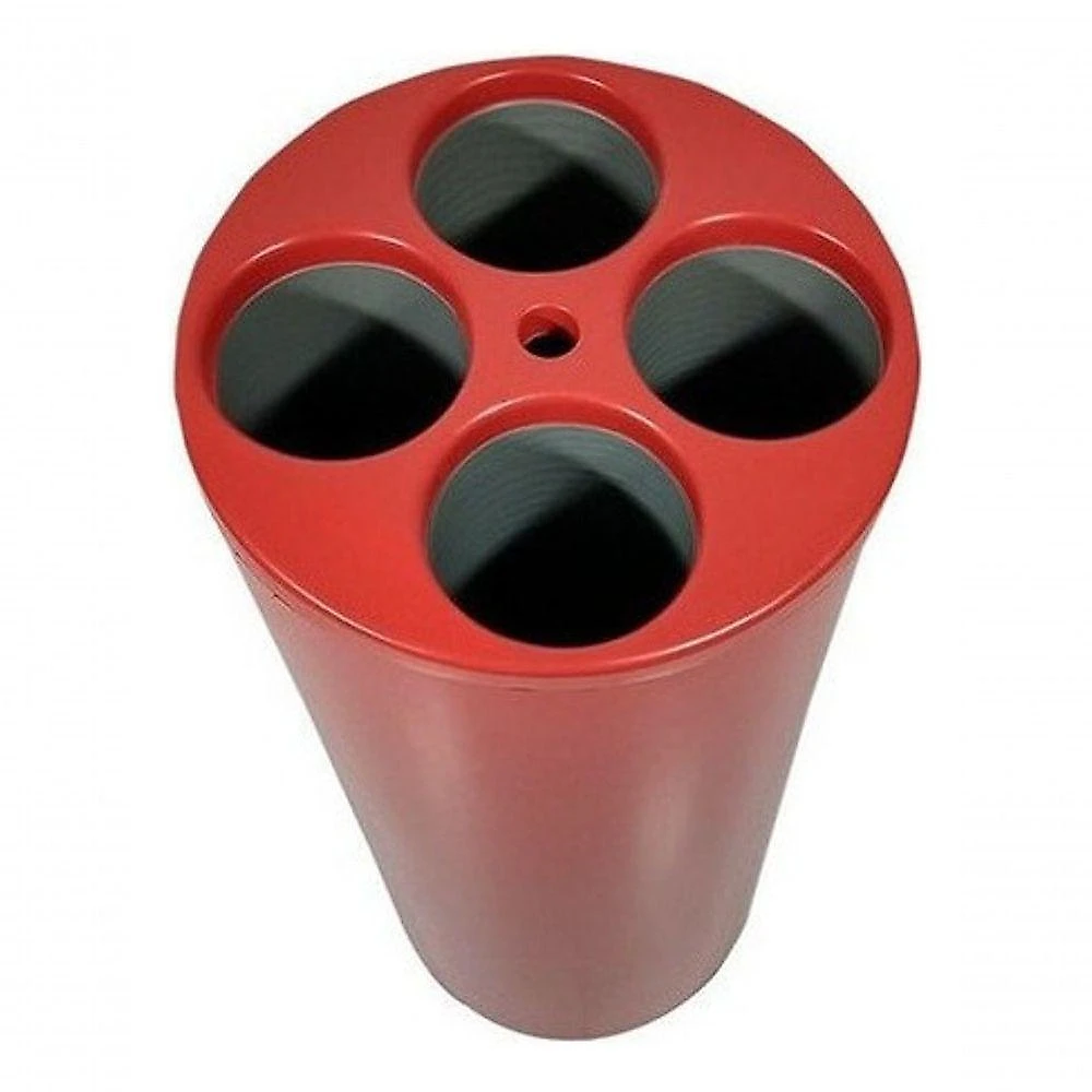 Kit 02 Lixeiras Dispensador de Copos Descartáveis com 4 Tubos para Copos de Água Café e Palheta Azul