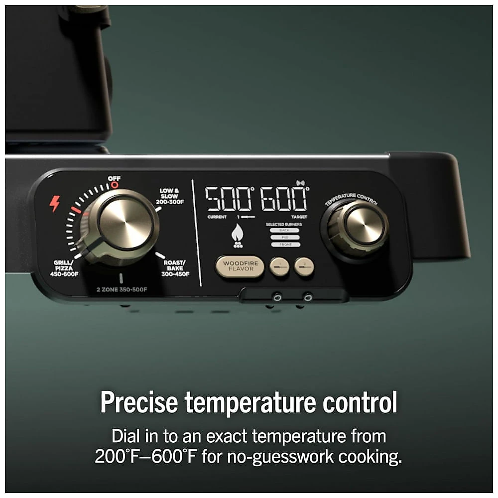 Grill Ninja FlexFlame PG305 ProConnect Sistema Inteligente 5-em-1 Preto/Dourado 120V