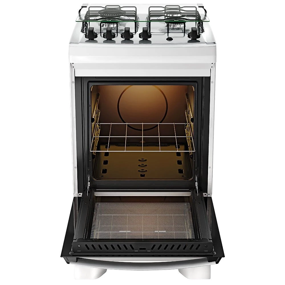 Fogão a Gás 4 Bocas Dako Novo Supreme com Mesa Inox Branco - Bivolt