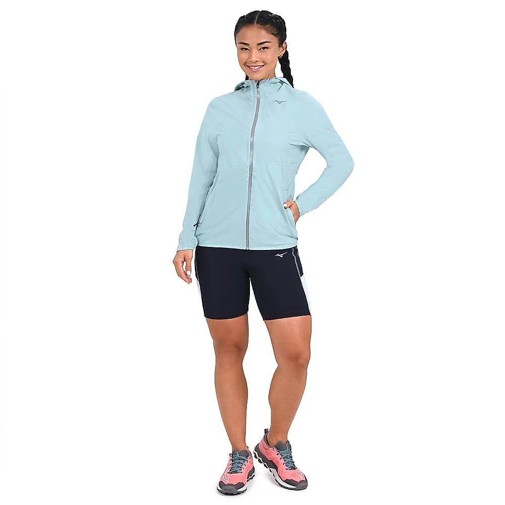 Jaqueta de Corrida Feminina Mizuno Waterproof 20K G Azul
