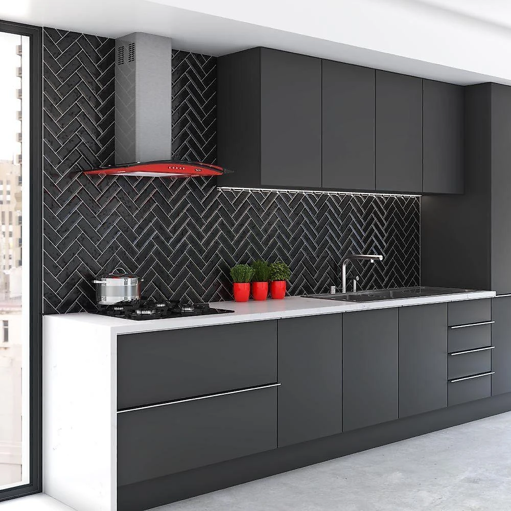 Coifa Terim de Parede Clean Vidro Curvo Vermelha Kroma 70cm Vermelho Kroma 220V