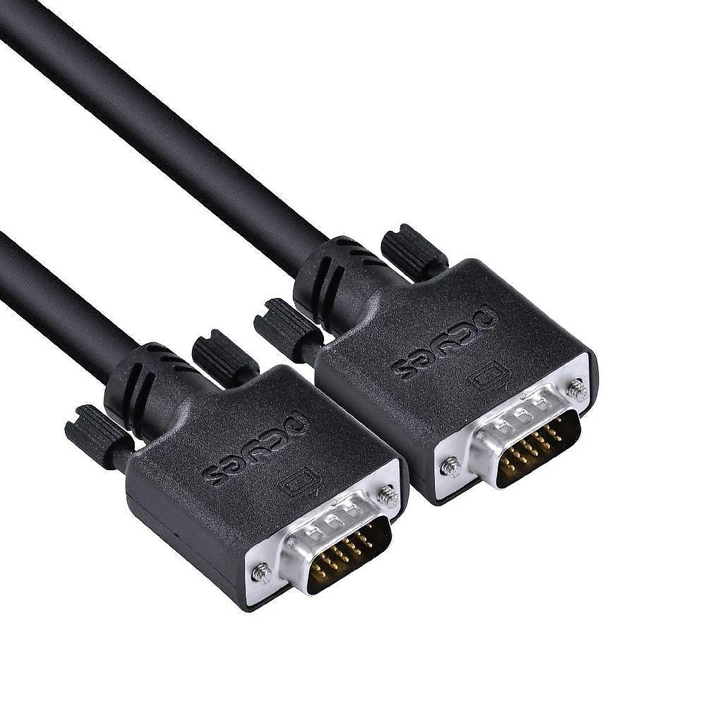 Cabo de Vídeo Vga 3+6 15 Pinos 40m Cobre Puro 28 Awg Sinal Estável Pcyes