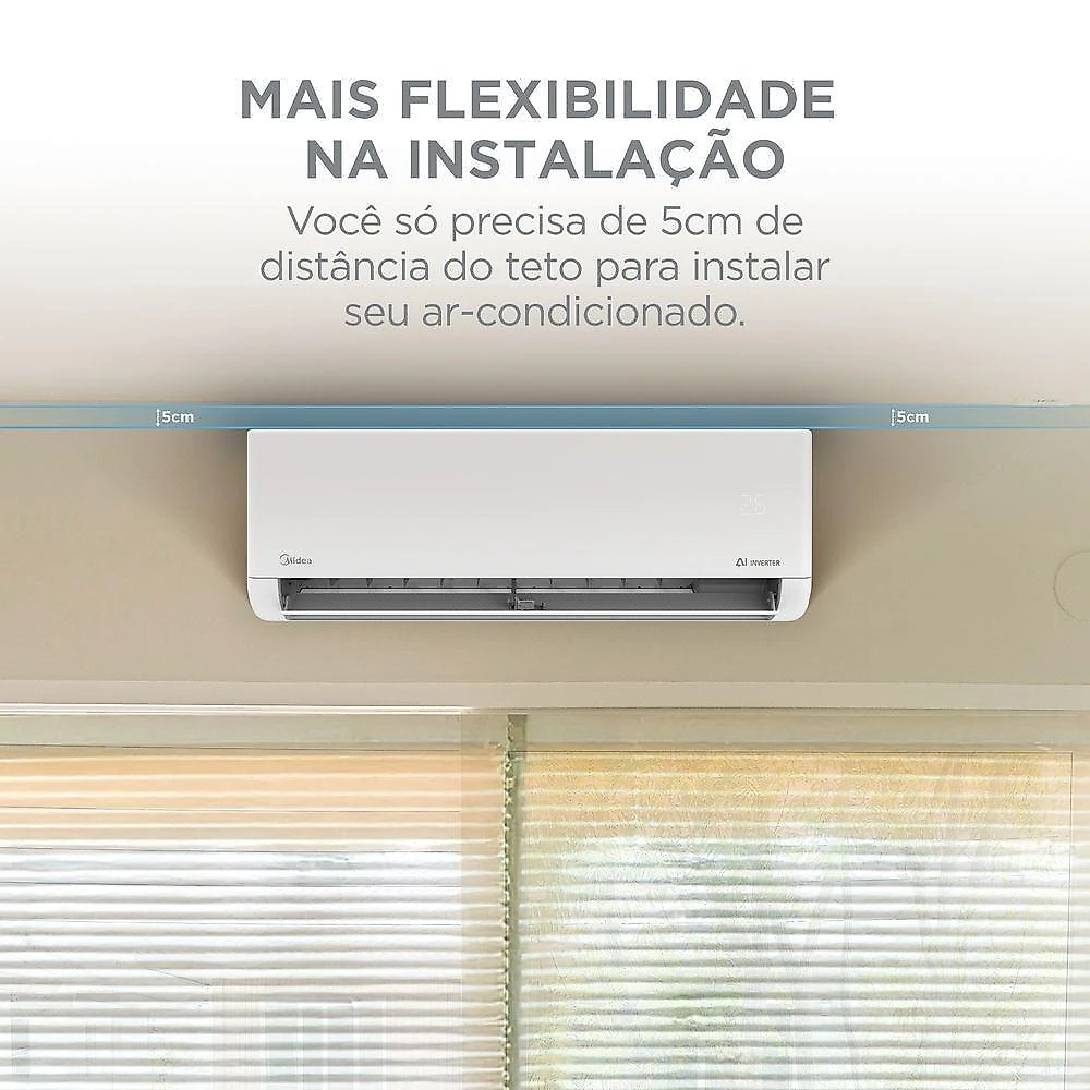 Ar condicionado split inverter midea ai airvolution 18000 btus frio 220v 38tavca18m5