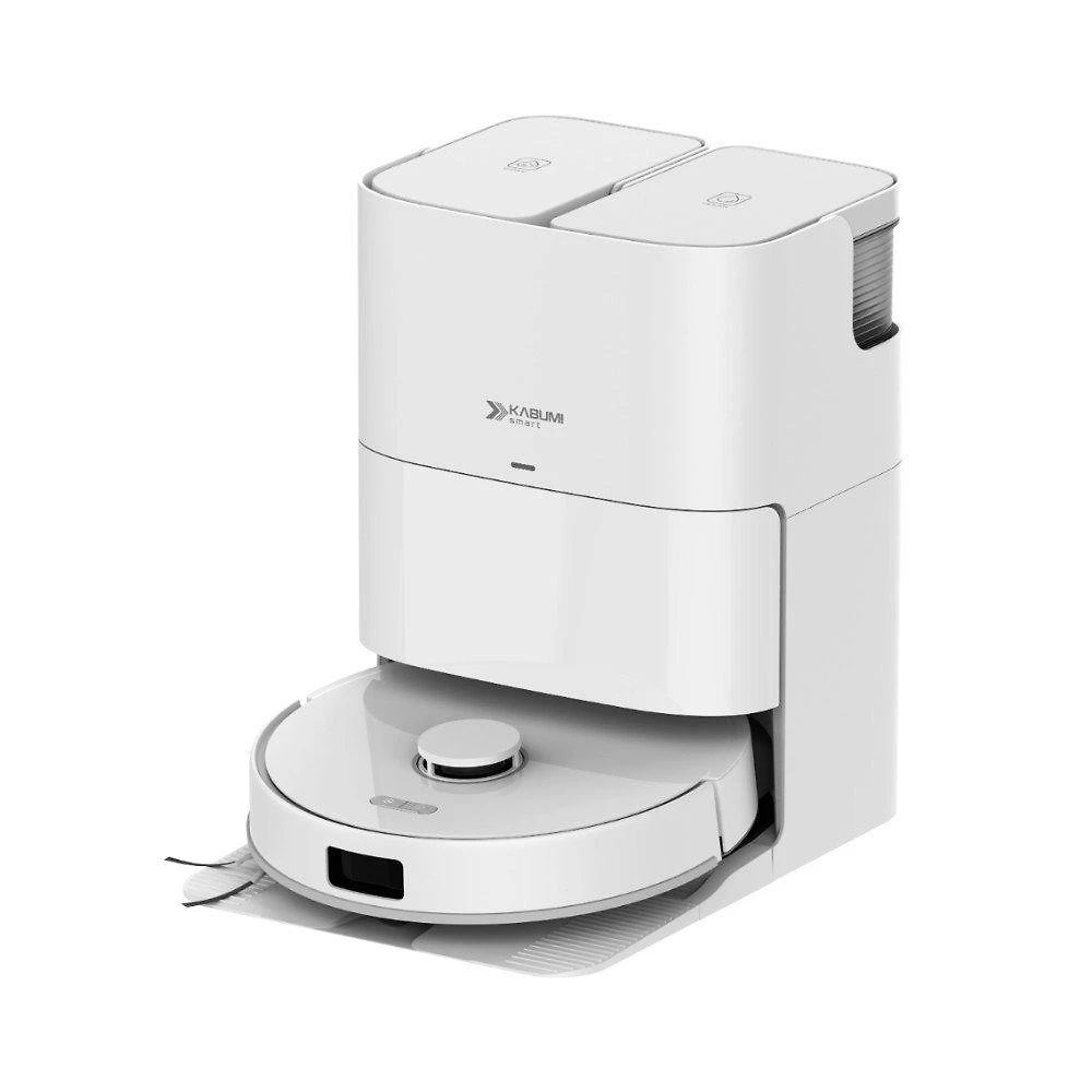 Robô Aspirador e passa pano KABUM! smart K4000, Base Autolimpante, MOP Duplo Extensível, IA, 20000Pa, 220V, Branco - KSAR400020BR