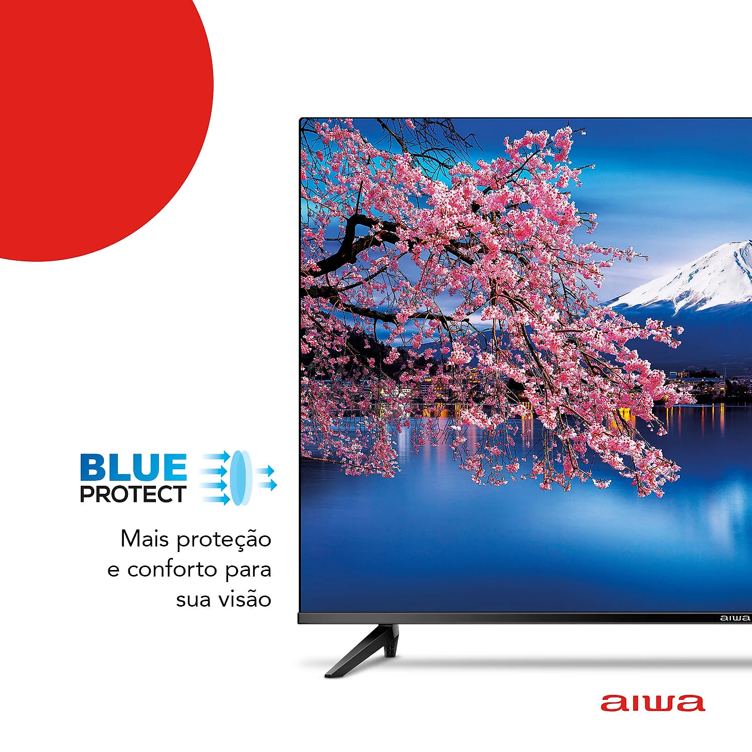 Smart TV AIWA 43” Android Full HD Borda Ultrafina HDR10 Dolby Áudio AWS-TV-43-BL-02-A BIV