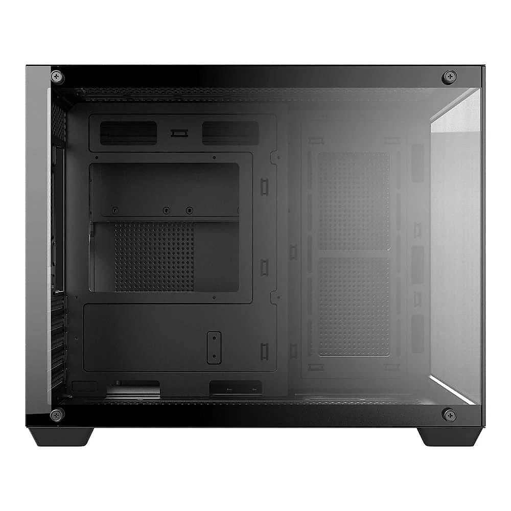 Gabinete Gamer Forcefield V2 Black Vulcan Mid Tower Vidro Temperado Mini ITX Micro ATX Preto Pcyes