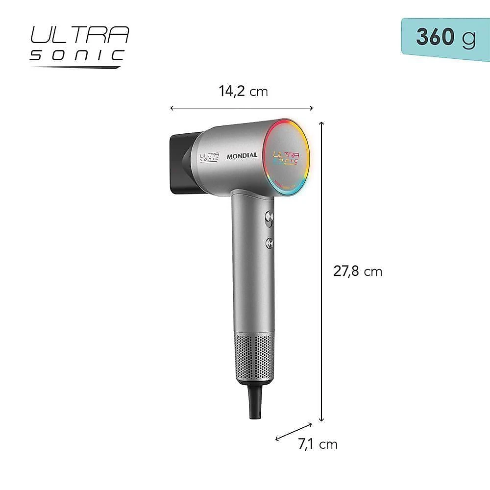 Secador Mondial Ultra Sonic SCP-01-US Bldc Com Led Inteligente 220V