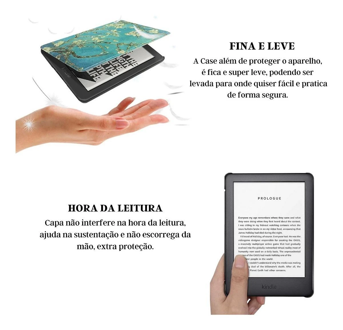 Miniatura Case Com Alça Para Kindle 11 Geração Básico C2V2L3 + Caneta