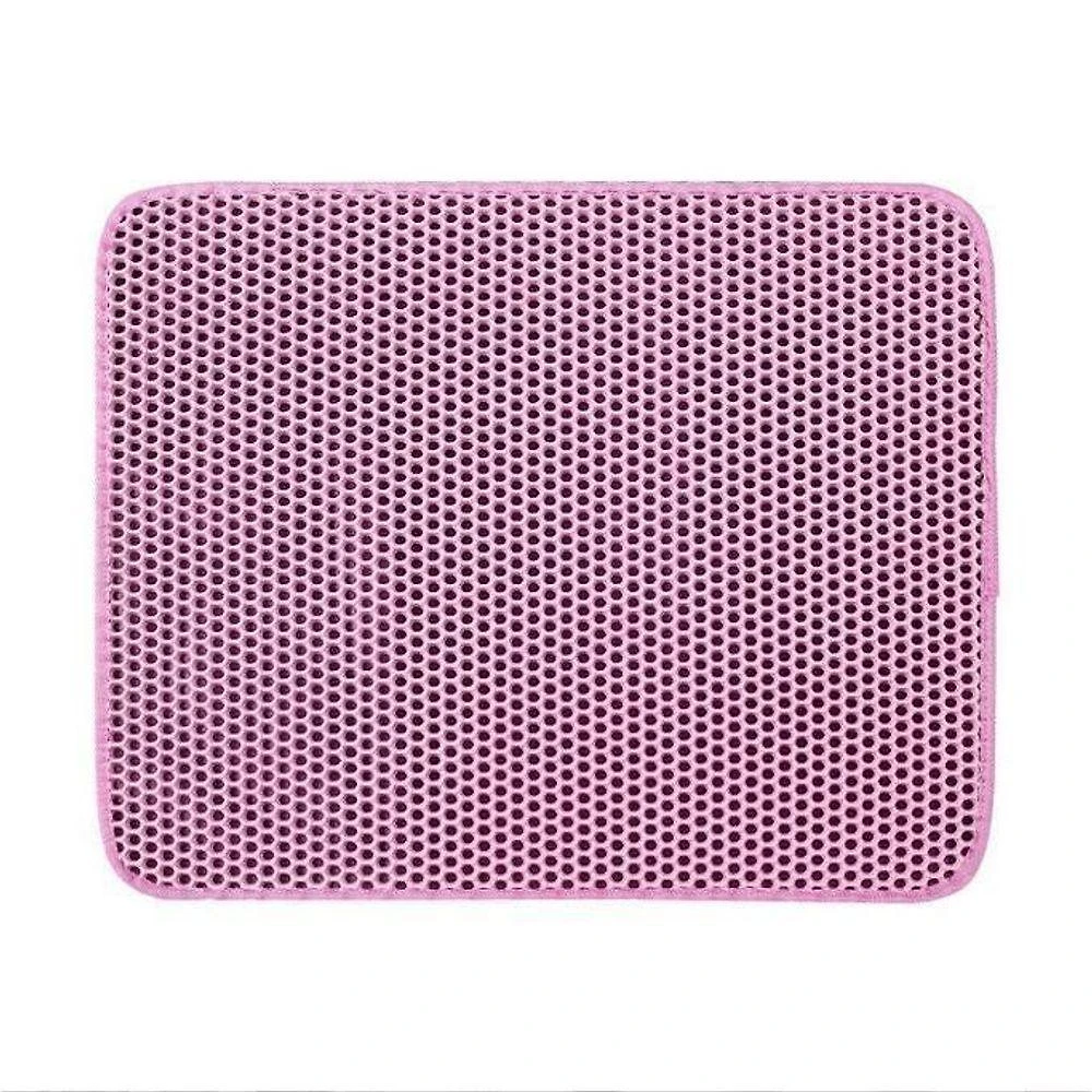 Tapete Higiênico para Gato OEM EVA Coletor de Areia Lavável Rosa 55 X 75CM 1 Unidade
