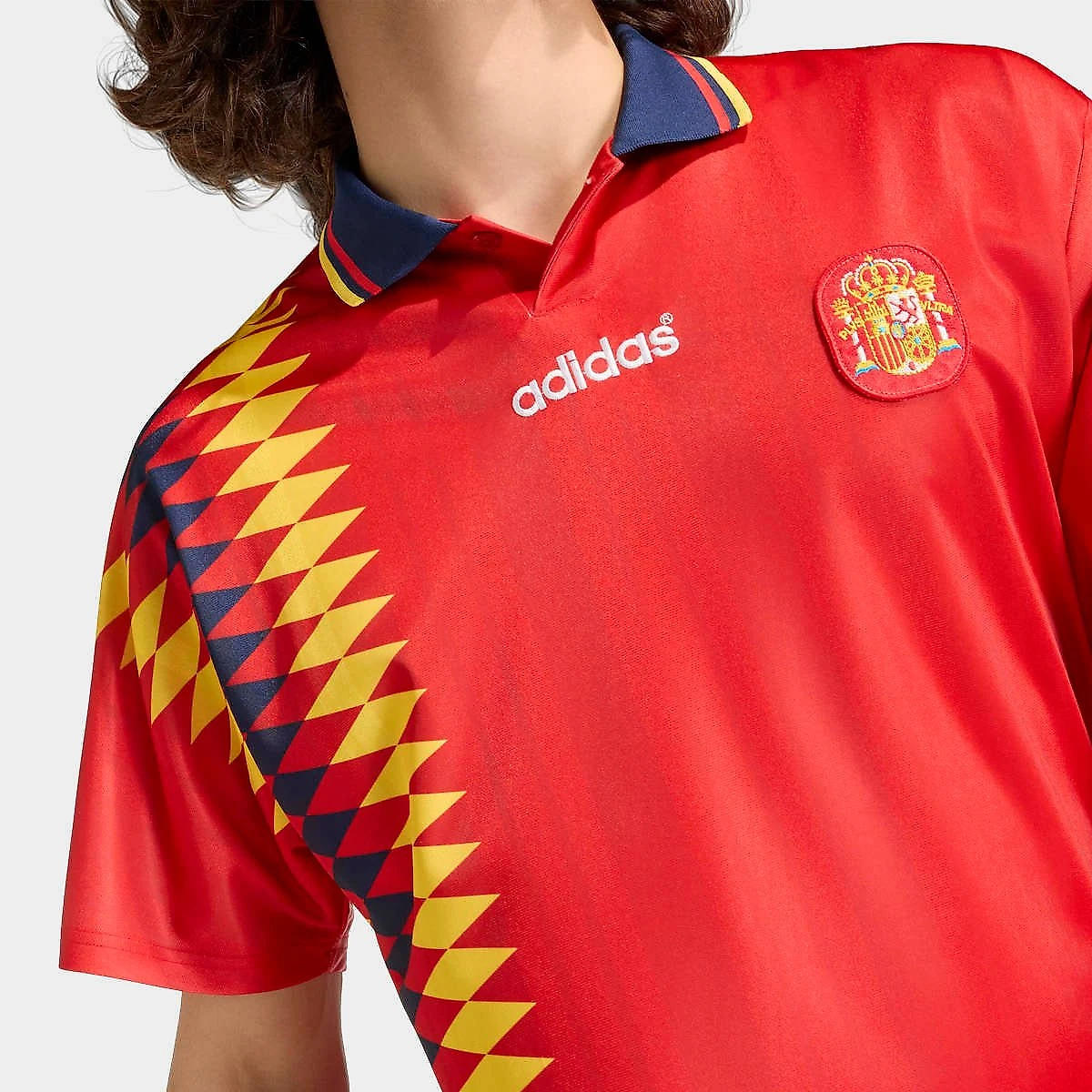 Camisa Seleção Espanha home 1994 s/nº Adidas Masculina Vermelho - EGG