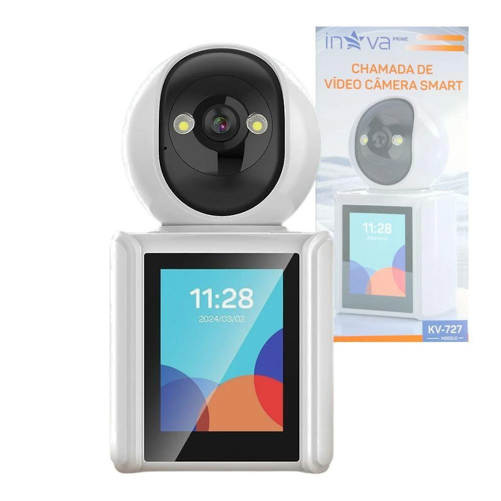 Babá Eletrônica Câmera de Segurança Inova KV-727 Full HD com Chamada de Vídeo Bidirecional