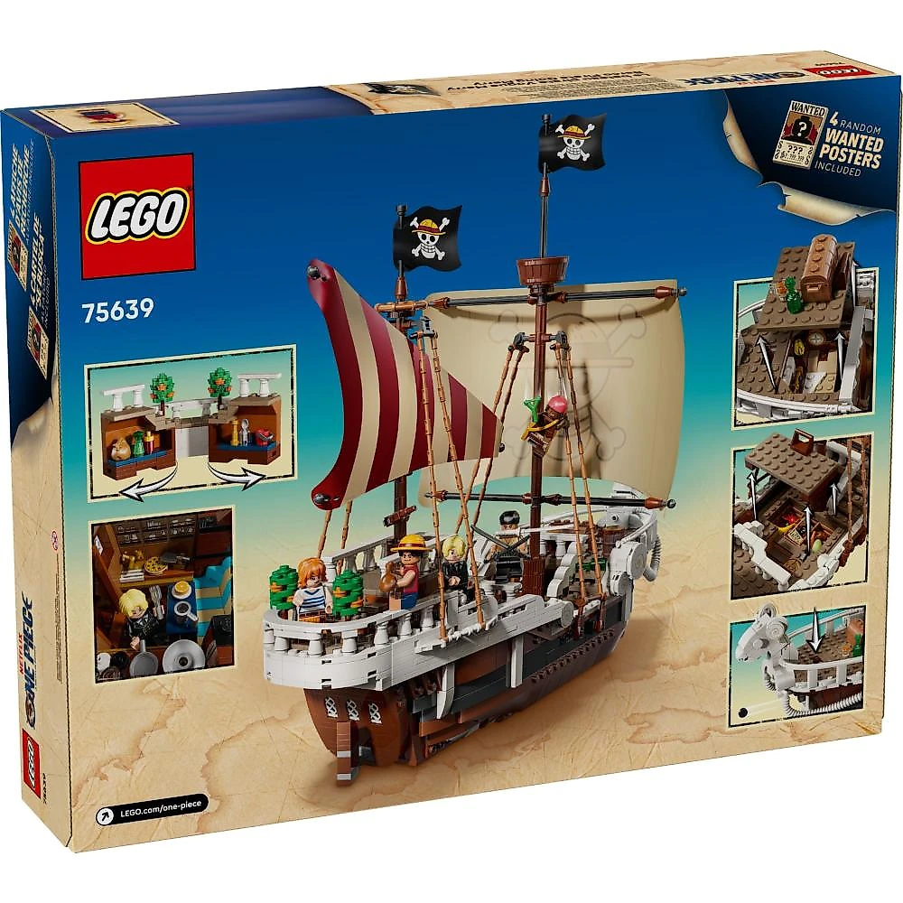 Lego® one piece - o navio pirata going merry
