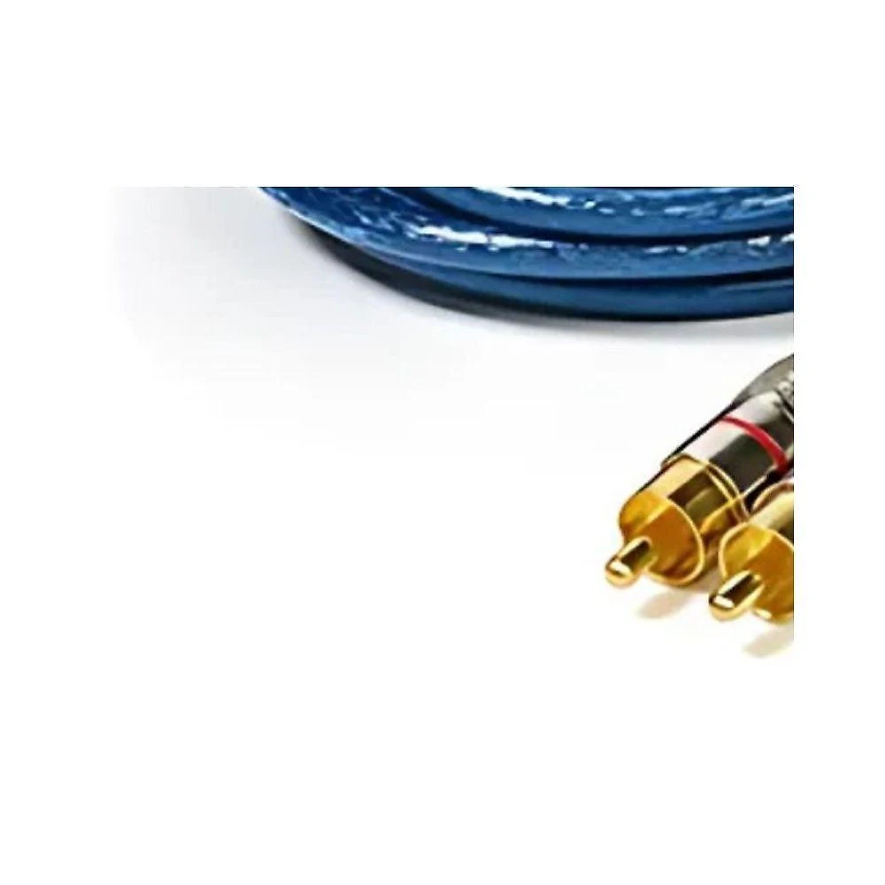 Cabo RCA NWT 2x2 Nwt Profissional Blindado Bivolt Azul 3m para Áudio de Qualidade