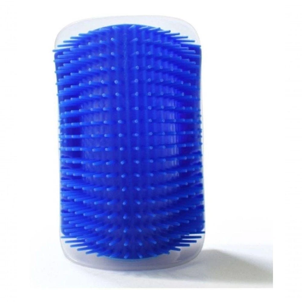 Escova de Parede para Massagem e Remoção de Pelos para Gatos Azul em Plástico 8X12CM 1 Unidade