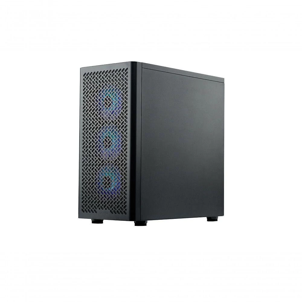 Gabinete Gamer Elite 502 ATX Aço com 3 Fan ARGB Preto