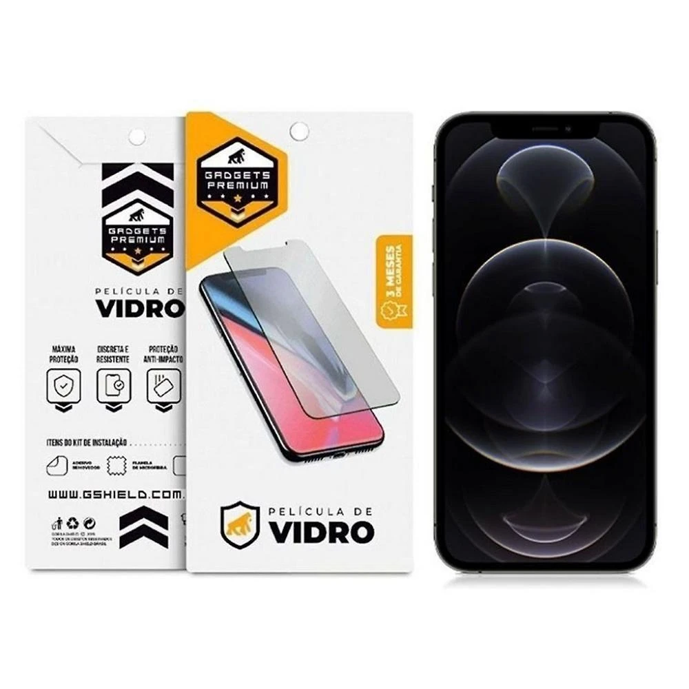 Película De Vidro Dupla Para Iphone 12 Pro Max - Gshield