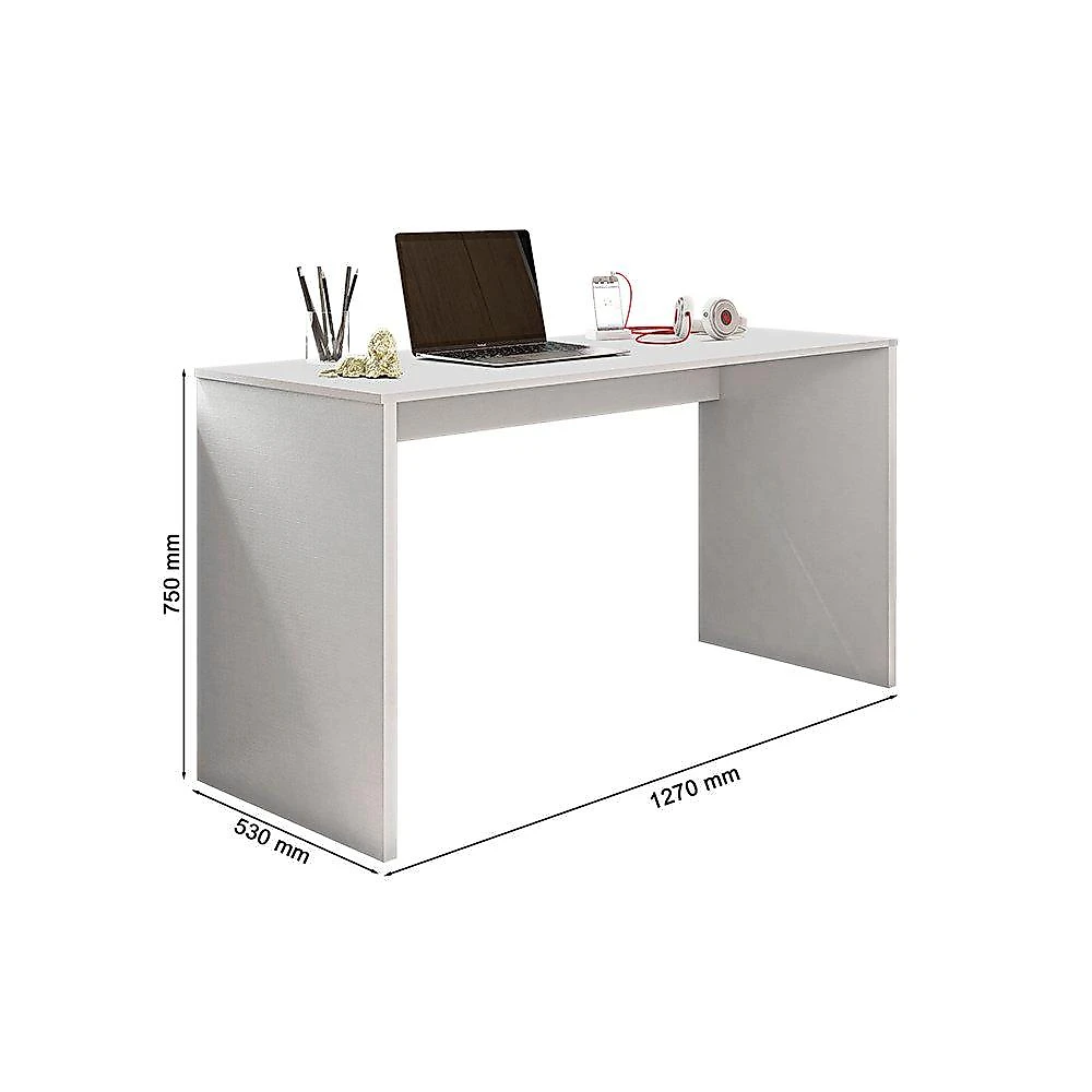 Kit 2 Peças com Estante Livreiro e Escrivaninha Gávea Espresso Móveis Conjunto Home Office 2 Peças 1 Estante e 1 Escrivaninha Gávea Espresso Móveis Branco