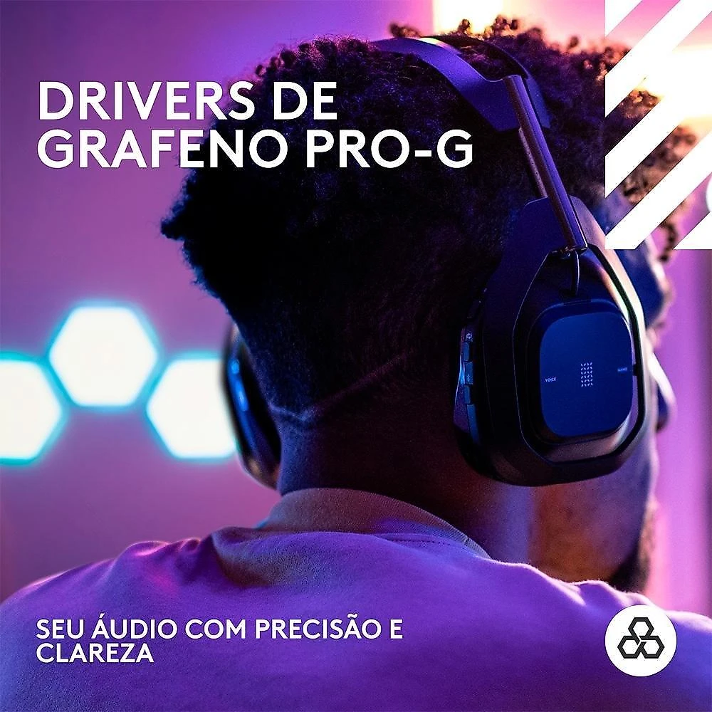 Headset Gamer Sem Fio Astro Gaming A50 X LIGHTSPEED + Base Station, Bluetooth, HDMI 2.1 Passthru, para Xbox e PS, Preto- 939-002126