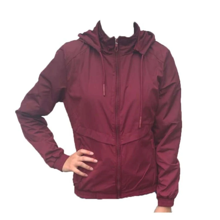Jaqueta Dunialin Com Capuz Feminino - BORDO