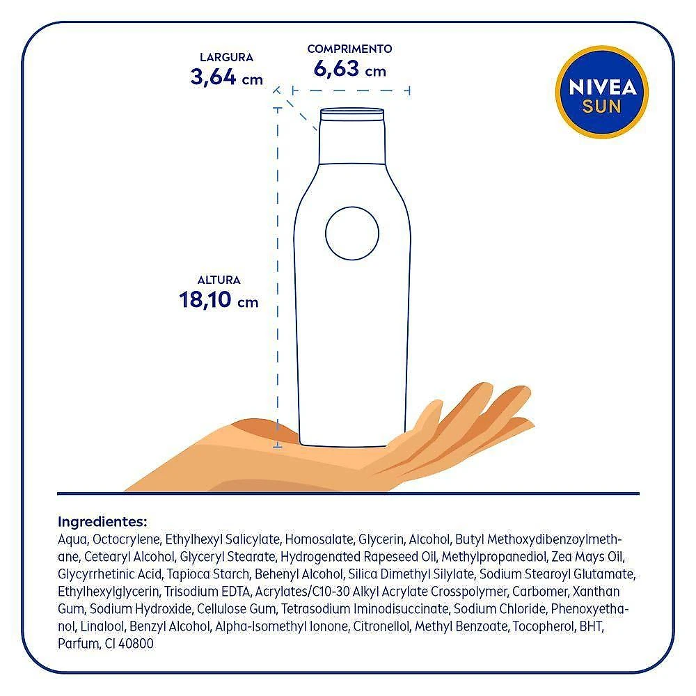 Protetor solar nivea sun protect & bronze fps15 200ml