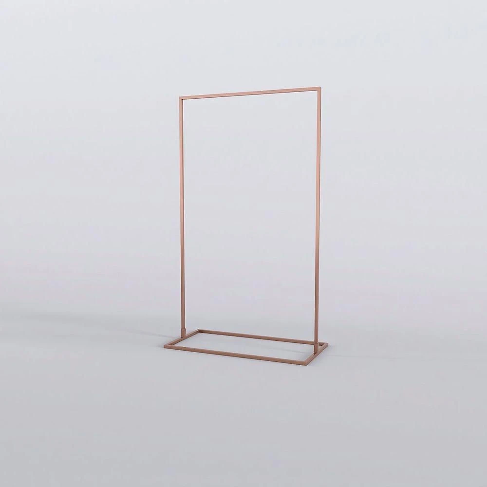 Arara de Chão Slyn 100 com Varão 100cm e Carga Até 30kg Rosê Rosé Piscine