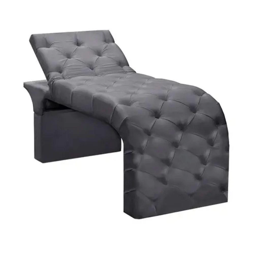 Maca Estofada Estética Cílios Regulável Spa Suede Ivete Cor:cinza