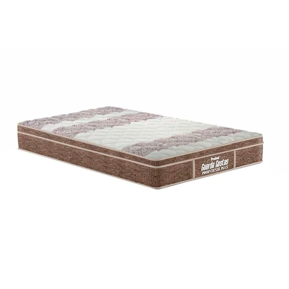 Colchão Solteiro Espuma D33 Euro Pillow Ortopédico 78x188x24CM Bege Probel