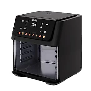 Fritadeira Elétrica Air Fryer Philco Oven PAF11B 11L Porta Removível - Preta 110V