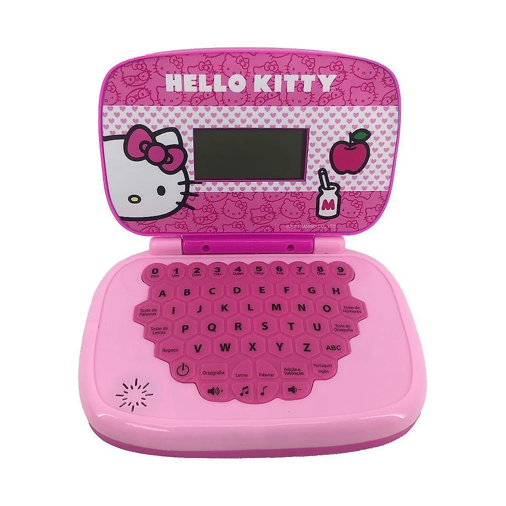 Kit Hello Kitty - Laptop Infantil Bilíngue + Boombox Karaoke