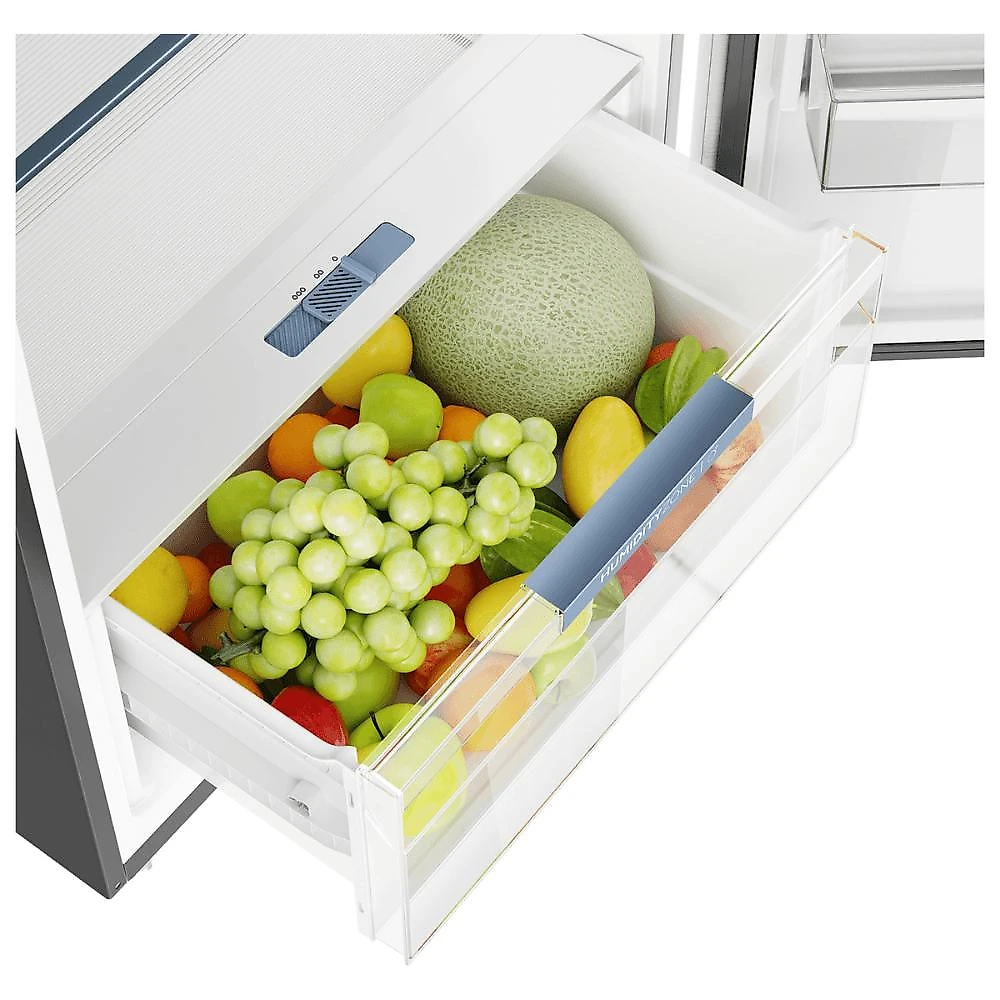 Refrigerador Haier 480L Top Freezer Duplo Inverter Duplo My Zone Inox HTM480 127V