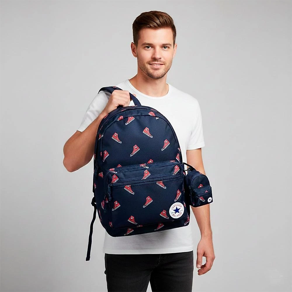 Mochila Converse All Star Go 2 Unissex Azul / Vermelho - Unico