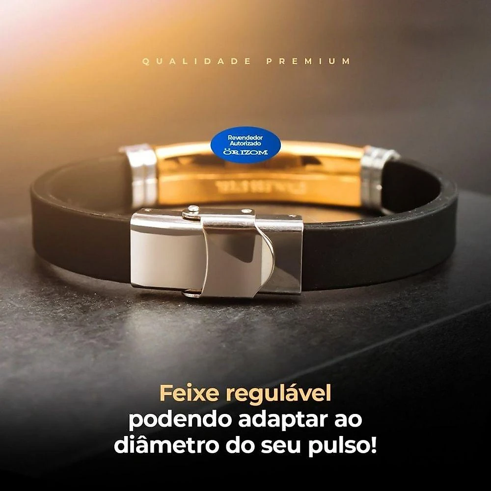 Pulseira Ouro Placa Banhada Jesus Cristo Masculina Dourada Ajustavel