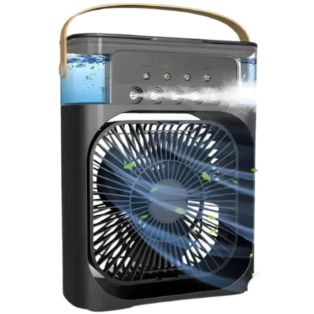 Climatizador Portátil de Mesa 600ml com Led 7 Cores Preto Bivolt