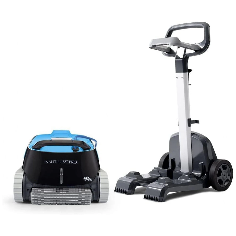 Robô Aspirador para Piscinas Dolphin Nautilus CC Pro Wi-Fi, Preto, Escovação Ativa, Navegação Inteligente, Cesto Filtro Top-Load, Modelo 2025﻿