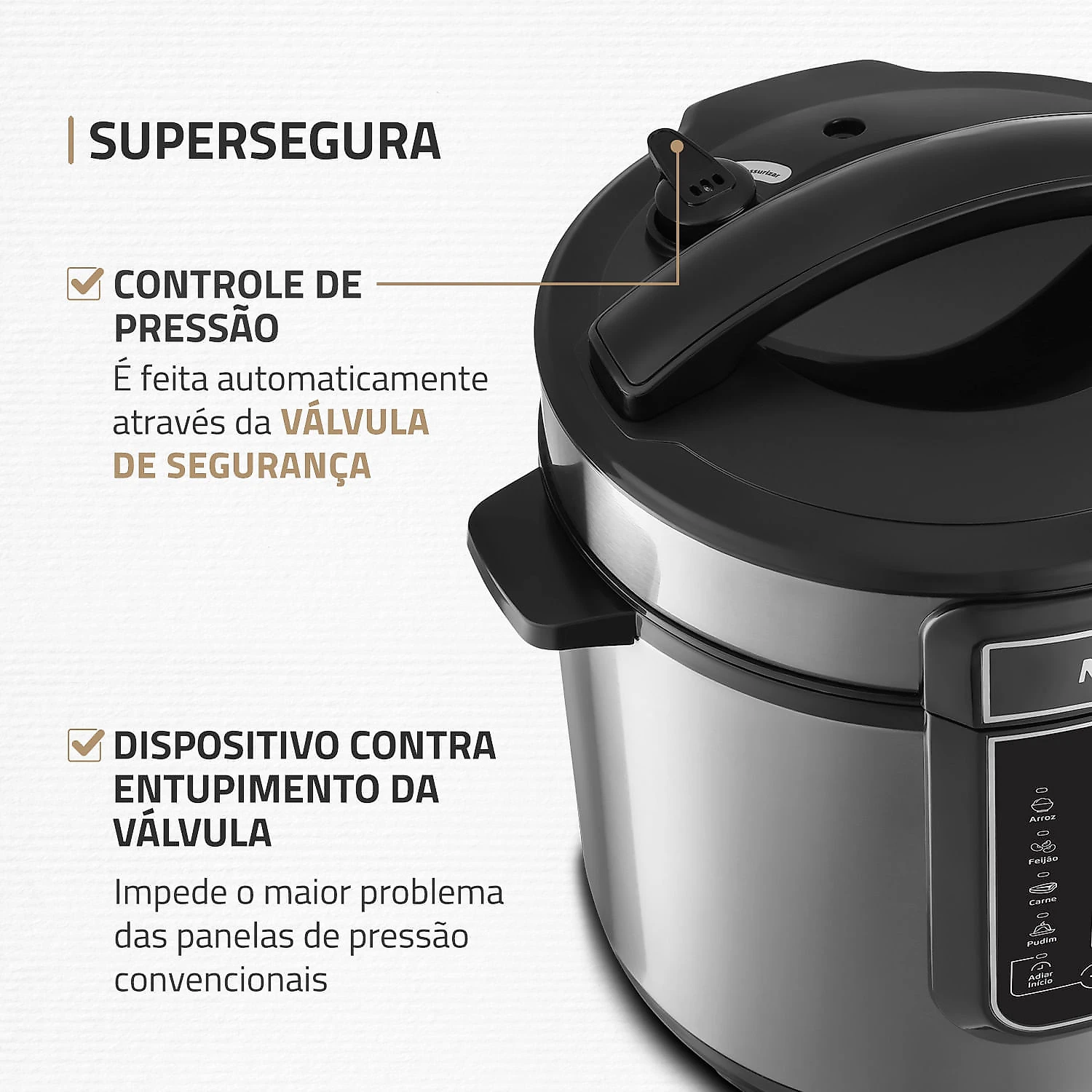 Panela de Pressão Elétrica Mondial Digital Master Cooker PE-40 127V